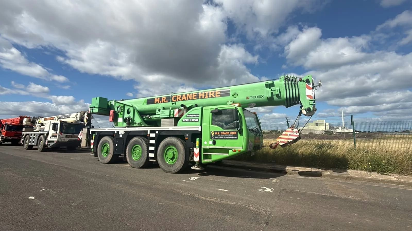 M.R. Crane Hire mobile crane at the Teesside yard